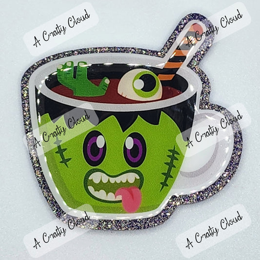 Frankenstein Halloween Mug Badge Reel