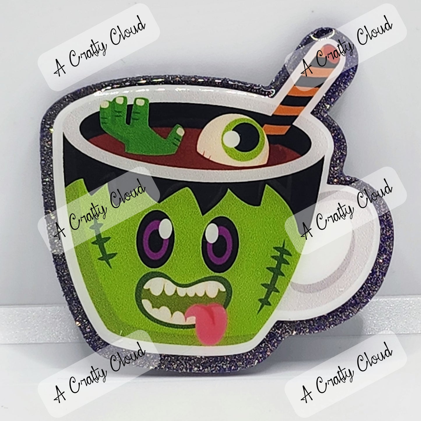 Frankenstein Halloween Mug Badge Reel